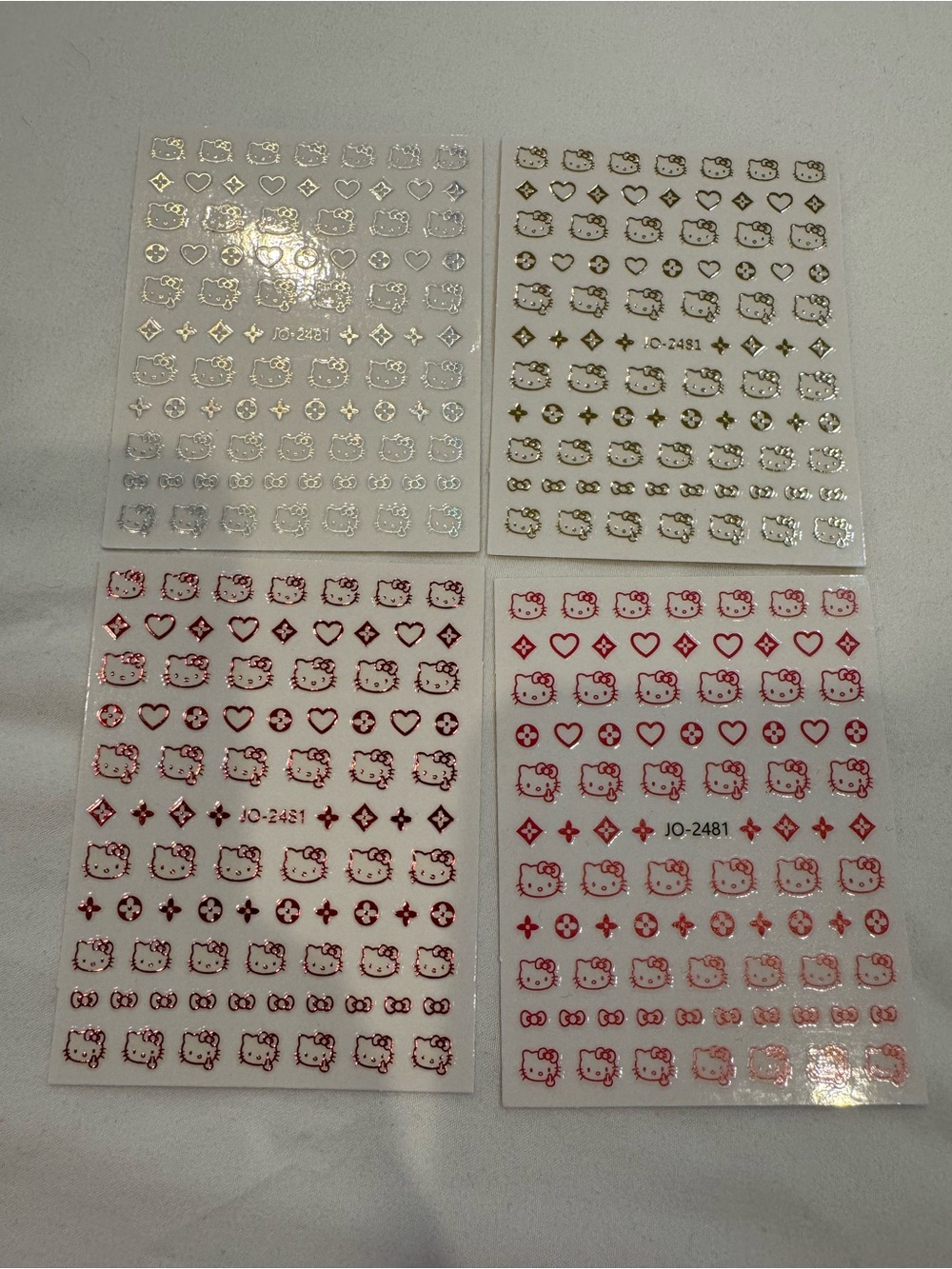 Hello kitty nail stickers- nail art